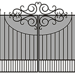 кованые ворота чертеж